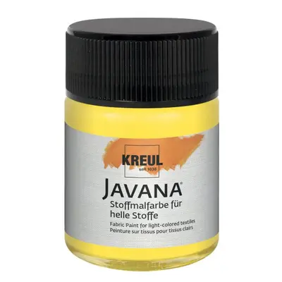 Kreul Barva na světlý textil JAVANA 50 ml FLUORESCENČNÍ ŽLUTÁ