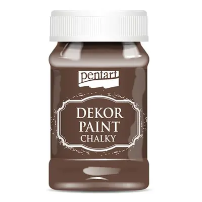 Pentart Křídová a dekorační barva PENTART 100 ml KAŠTANOVÁ HNĚDÁ