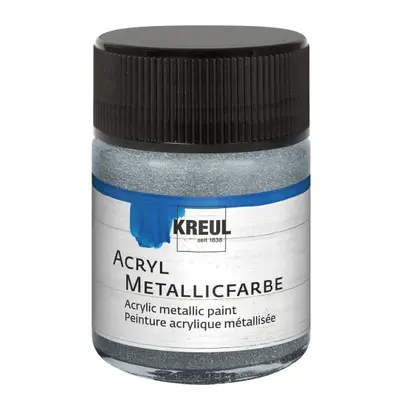 Kreul Akrylová barva metalická KREUL 50 ml STŘÍBRNÁ