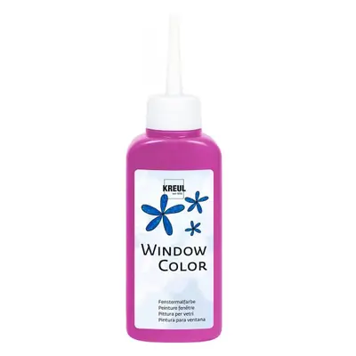 Kreul Barva na sklo WINDOW COLOR 80 ml TMAVÁ RŮŽOVÁ