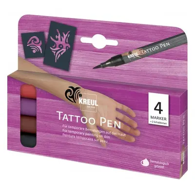 Kreul Sada Tetovací fix KREUL Tattoo Pen 4 ks KMENY