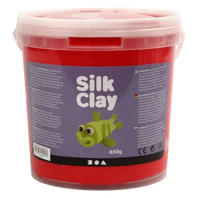 Creative Silk Clay hedvábná modelovací hmota ČERVENÁ 650 g