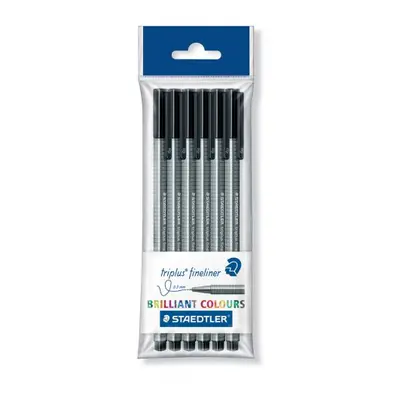 Staedtler Liner Triplus 6 ks ČERNÁ