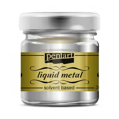 Pentart Tekutý kov PENTART 30 ml STŘÍBRNÁ