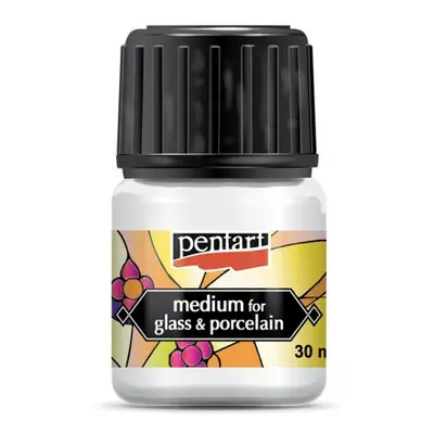 Pentart Médium pro barvy na sklo a porcelán 30 ml