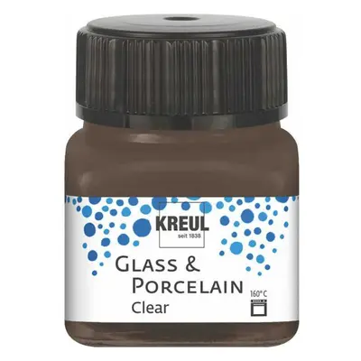 Kreul Barva na sklo a porcelán clear 20 ml ESPRESO HNĚDÁ