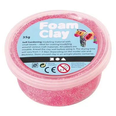 Creative Samotvrdnoucí modelovací pěnová hmota Foam Clay NEON RŮŽOVÁ