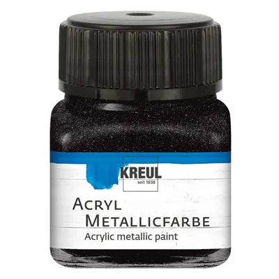 Kreul Akrylová barva metalická KREUL 20 ml ČERNÁ