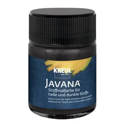 Kreul Barva na světlý a tmavý textil JAVANA 50 ml ČERNÁ