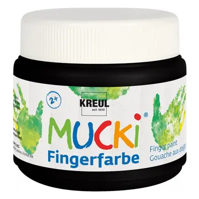 Mucki Prstová barva MUCKI 150 ml ČERNÁ