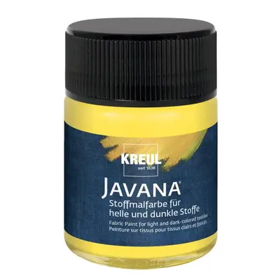 Kreul Barva na světlý a tmavý textil JAVANA 50 ml ŽLUTÁ