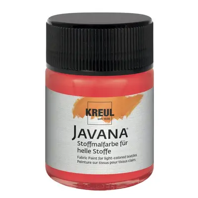 Kreul Barva na světlý textil JAVANA 50 ml SVĚTLÁ ČERVENÁ