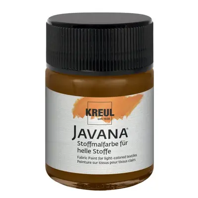 Kreul Barva na světlý textil JAVANA 50 ml TMAVÁ HNĚDÁ