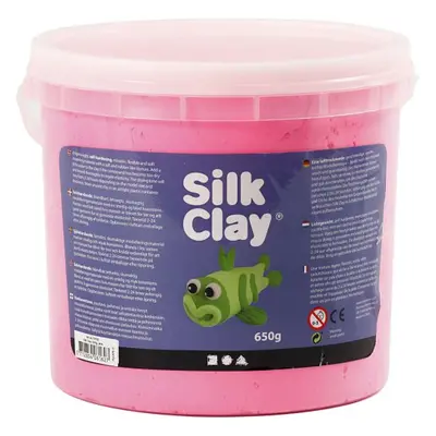 Creative Silk Clay hedvábná modelovací hmota RŮŽOVÁ 650 g