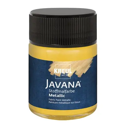 Kreul Barva na textil metalická JAVANA 50 ml ZLATÁ