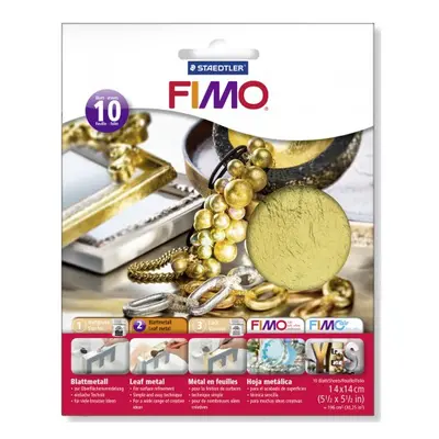 Staedtler FIMO metalické plátky zlatý, 10 ks