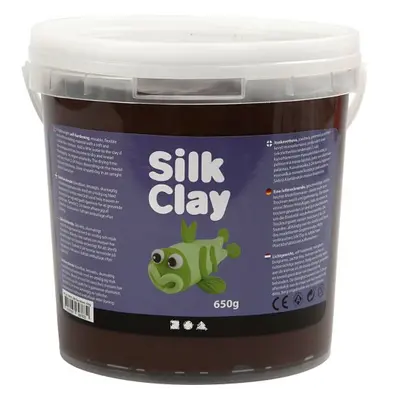 Creative Silk Clay hedvábná modelovací hmota HNĚDÁ 650 g