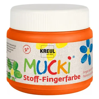 Mucki Prstová barva na textil MUCKI 150 ml ORANŽOVÁ