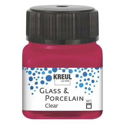 Kreul Barva na sklo a porcelán clear 20 ml VÍNOVĚ ČERVENÁ