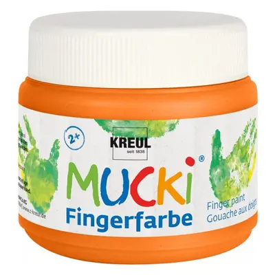 Mucki Prstová barva MUCKI 150 ml ORANŽOVÁ