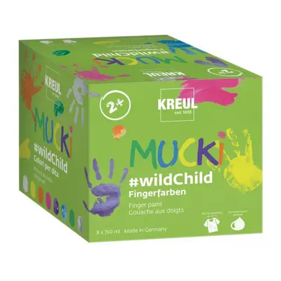 Mucki Sada Premium wildChild prstové barvy MUCKI 8 barev