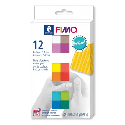 Staedtler FIMO Soft sada 12 barev 25 g BRILLIANT