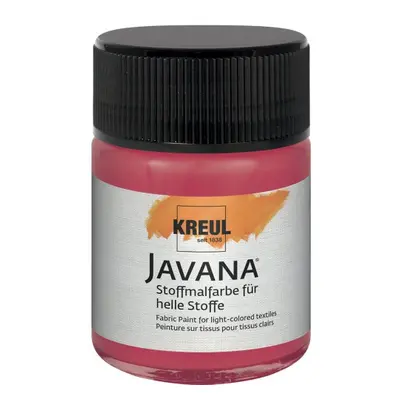 Kreul Barva na světlý textil JAVANA 50 ml RUBÍNOVÁ ČERVENÁ