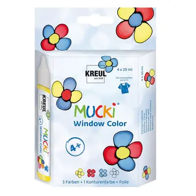 Mucki Sada Barva na sklo MUCKI WINDOW COLOR 29 ml v tubě 4 barvy