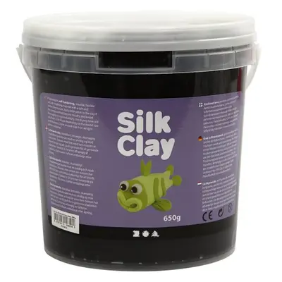 Creative Silk Clay hedvábná modelovací hmota ČERNÁ 650 g