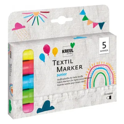 Kreul Sada Fix na textil KREUL JUNIOR medium 5 ks