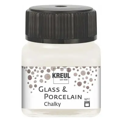 Kreul Barva na sklo a porcelán CHALKY 20 ml BÍLÁ BAVLNA