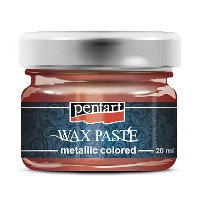 Pentart Vosková pasta barevná metalická PENTART 20 ml ČERVENÁ