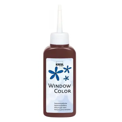 Kreul Barva na sklo WINDOW COLOR 80 ml TMAVÁ HNĚDÁ