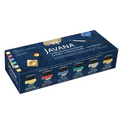 Kreul Sada Barva na textil metalická JAVANA 6 x 20 ml - základní