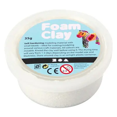 Creative Samotvrdnoucí modelovací pěnová hmota Foam Clay BÍLÁ