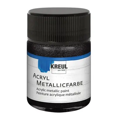 Kreul Akrylová barva metalická KREUL 50 ml ČERNÁ