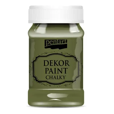 Pentart Křídová a dekorační barva PENTART 100 ml TRNOVÁ ZELENÁ