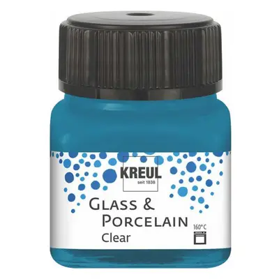 Kreul Barva na sklo a porcelán clear 20 ml AZUROVÁ