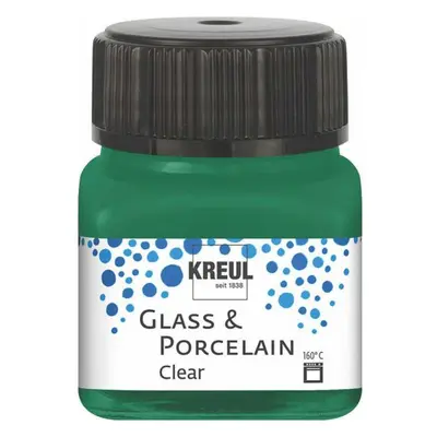 Kreul Barva na sklo a porcelán clear 20 ml TMAVÁ ZELENÁ