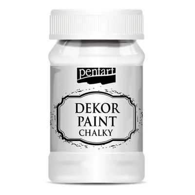 Pentart Křídová a dekorační barva PENTART 100 ml BÍLÁ