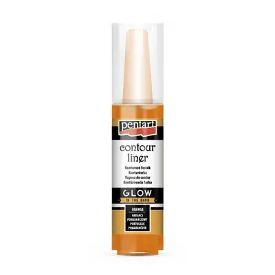 Pentart Konturovací liner svítící ve tmě PENTART 20 ml ORANŽOVÁ