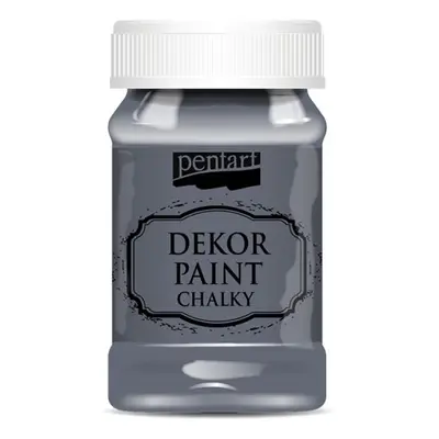 Pentart Křídová a dekorační barva PENTART 100 ml GRAFITOVÁ ŠEDÁ