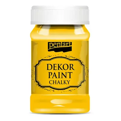 Pentart Křídová a dekorační barva PENTART 100 ml SLUNEČNÍ ŽLUTÁ