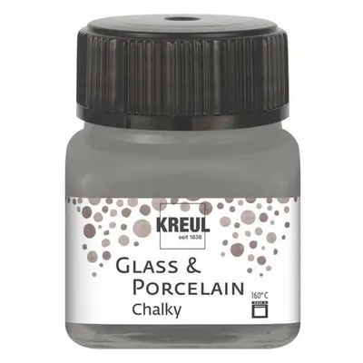 Kreul Barva na sklo a porcelán CHALKY 20 ml KOUŘOVÝ KÁMEN