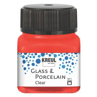 Kreul Barva na sklo a porcelán clear 20 ml TŘEŠŇOVÁ ČERVENÁ