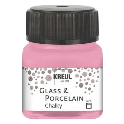 Kreul Barva na sklo a porcelán CHALKY 20 ml SLADKÁ RŮŽOVÁ