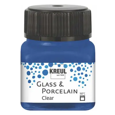 Kreul Barva na sklo a porcelán clear 20 ml TMAVÁ MODRÁ