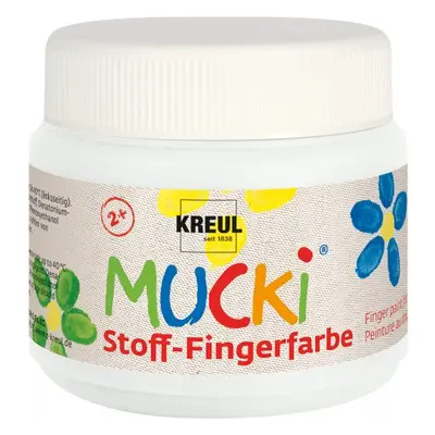 Mucki Prstová barva na textil MUCKI 150 ml BÍLÁ