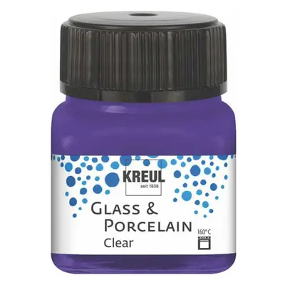 Kreul Barva na sklo a porcelán clear 20 ml FIALOVÁ