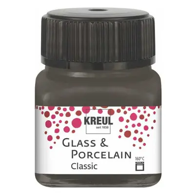 Kreul Barva na sklo a porcelán classic 20 ml TMAVÁ HNĚDÁ